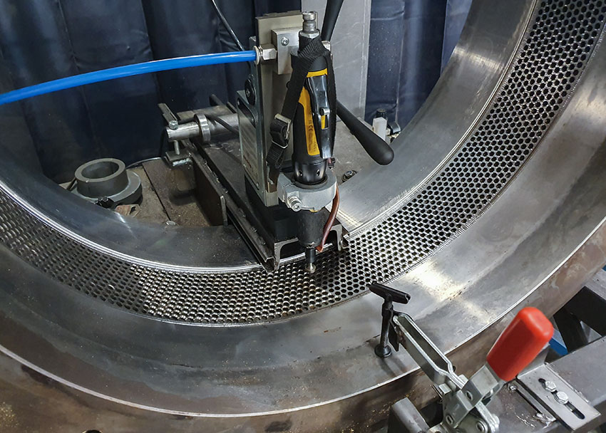 Renovering av presshjul (collerhjul) och matriser